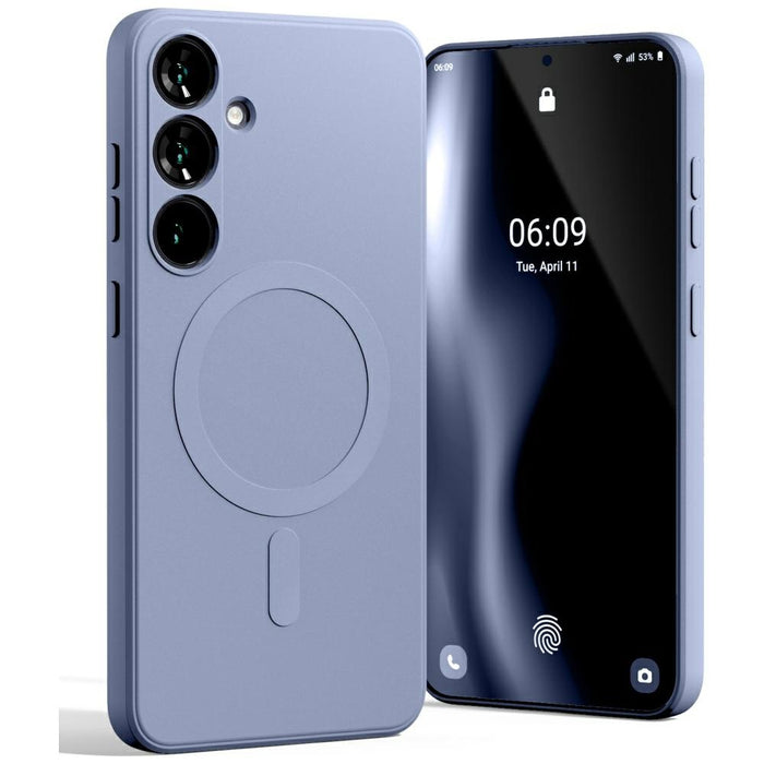 Силиконов калъф Mercury MagSafe Semi-Silicone за Samsung Galaxy S25+, лилав