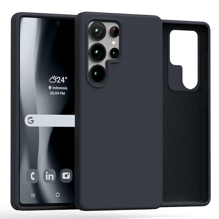 Силиконов калъф Mercury за Samsung Galaxy S25 Ultra, тъмносин