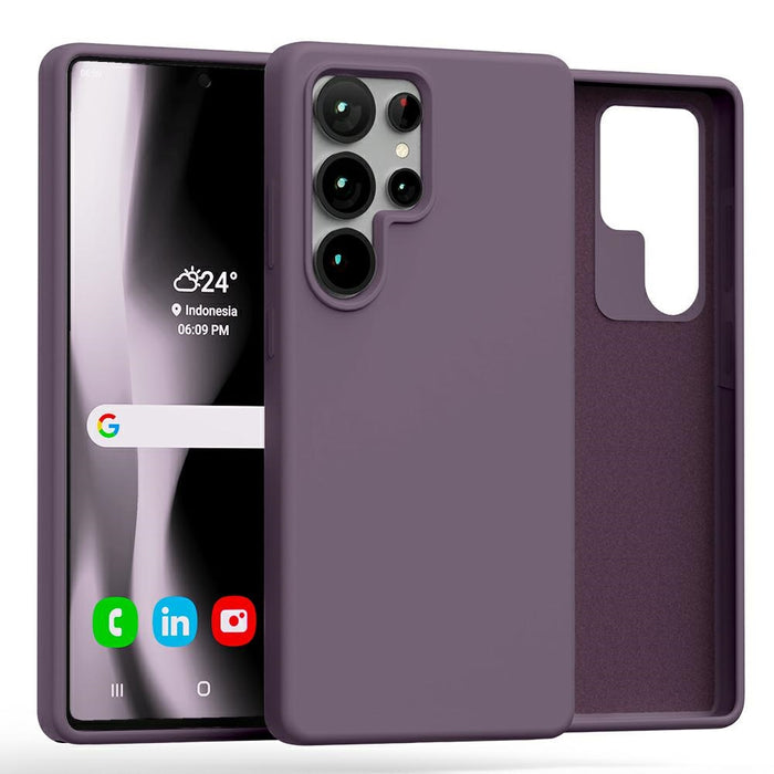 Силиконов калъф Mercury за Samsung Galaxy S25 Ultra, лилав