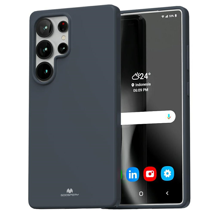 Силиконов калъф Mercury Soft Sam S25 Ultra S938 за Samsung Galaxy S25 Ultra, тъмносин