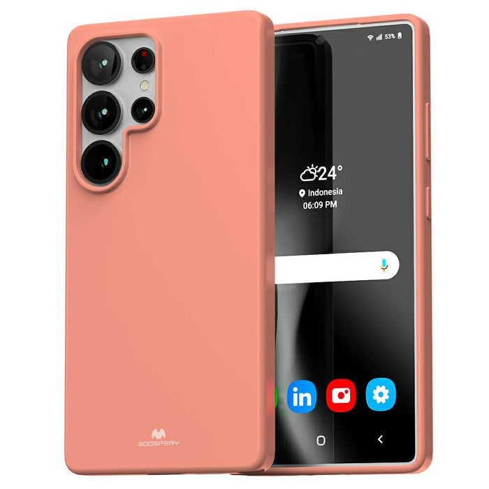 Силиконов калъф Mercury Soft Sam S25 Ultra S938 за Samsung Galaxy S25 Ultra, розов