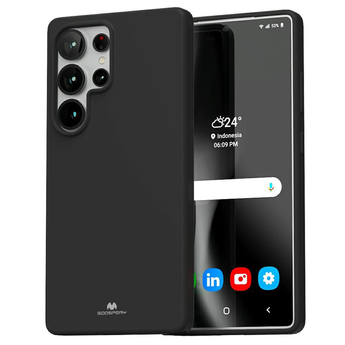Силиконов калъф Mercury Soft Sam S25 Ultra S938 за Samsung Galaxy S25 Ultra, черен