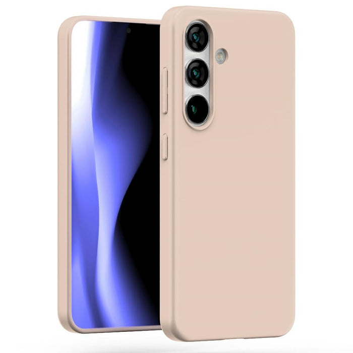 Силиконов калъф Mercury Soft Sam S25 за Samsung Galaxy S25, розово-пясъчен