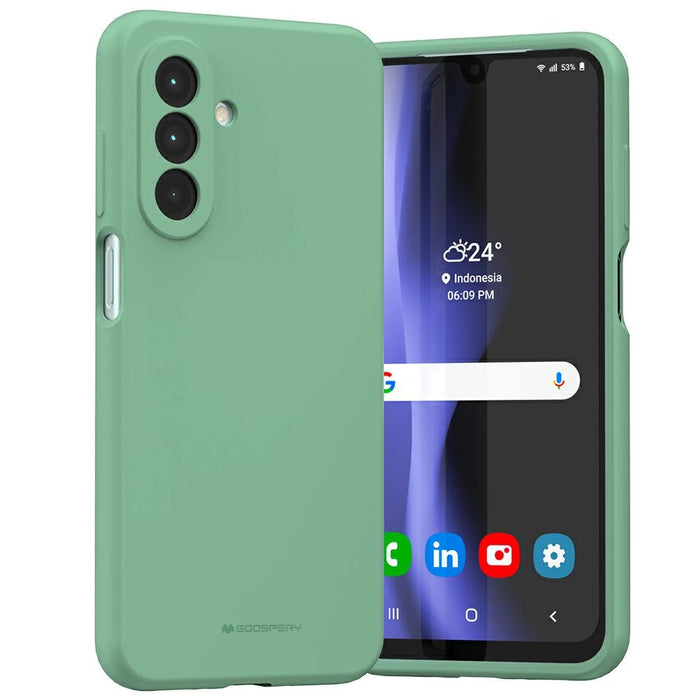 Силиконов калъф Mercury за Samsung Galaxy A26, зелен