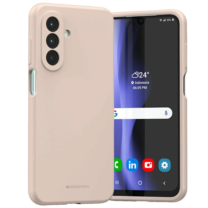 Силиконов калъф Mercury за Samsung Galaxy A26, розово-пясъчен
