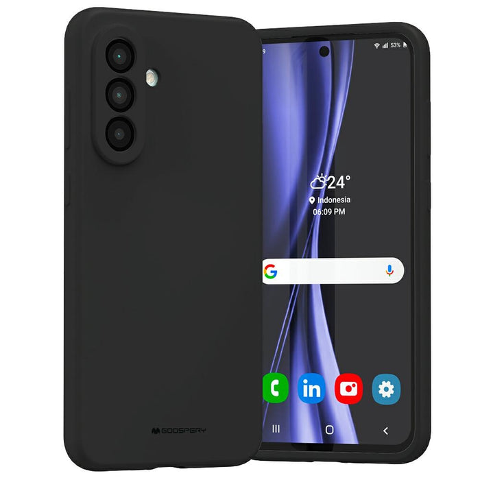 Силиконов калъф Mercury за Samsung Galaxy A56, черен