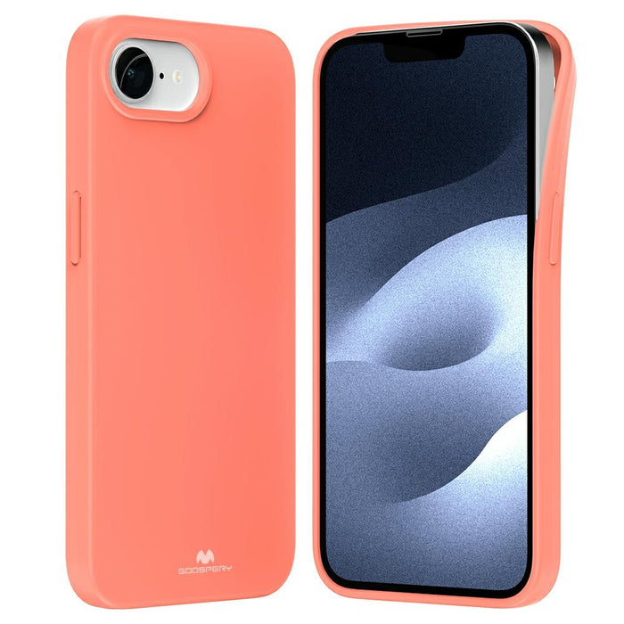 Силиконов калъф Mercury Soft за iPhone 16e / 17e, светлорозов