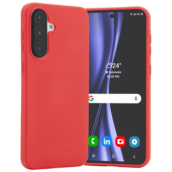 Силиконов калъф Mercury Soft за Samsung Galaxy A36, червен