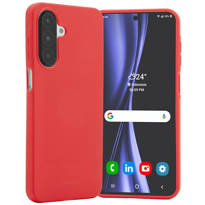 Силиконов калъф Mercury Soft за Samsung Galaxy A26, червен