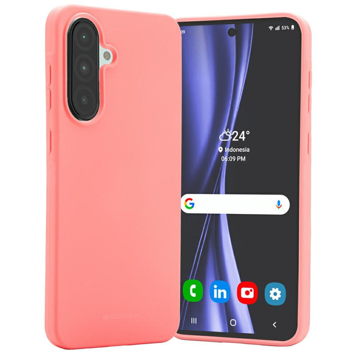 Силиконов калъф Mercury Soft за Galaxy A56, розов
