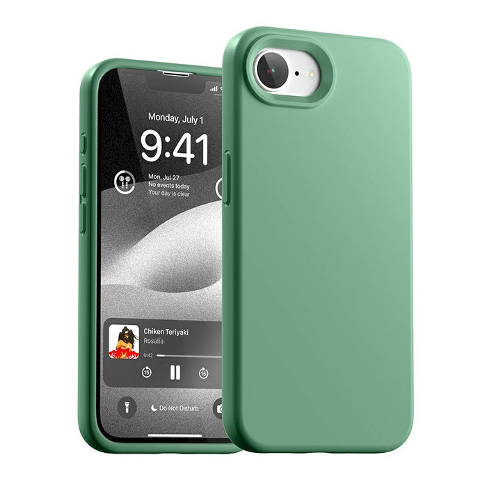 Силиконов калъф Mercury за iPhone 16e / 17e, зелен