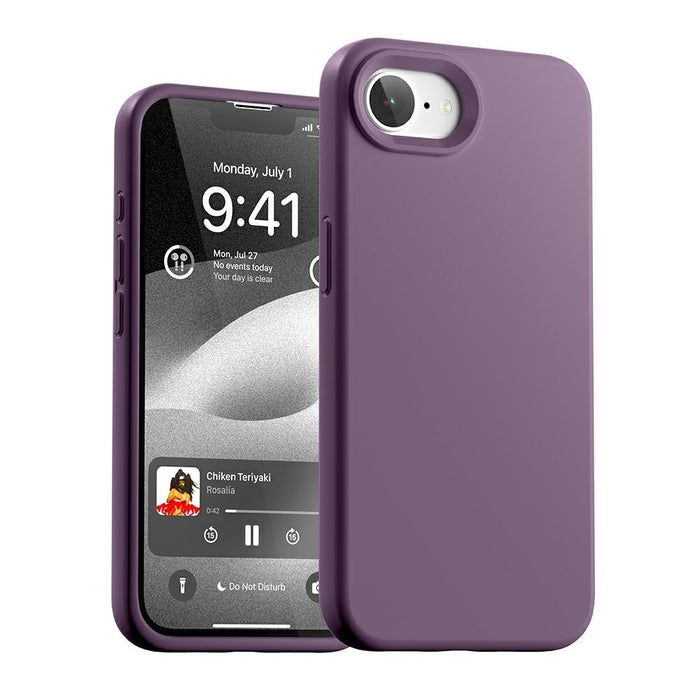 Силиконов калъф Mercury за iPhone 16e / 17e, лилав