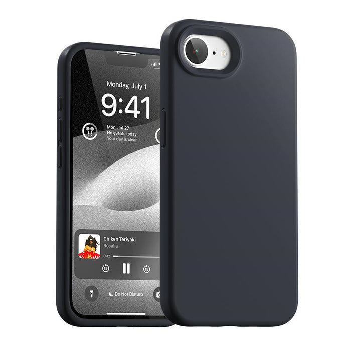 Силиконов калъф Mercury за iPhone 16e / 17e, тъмносин