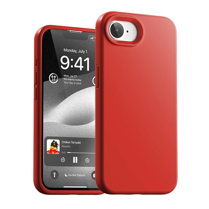 Силиконов калъф Mercury за iPhone 16e / 17e, червен