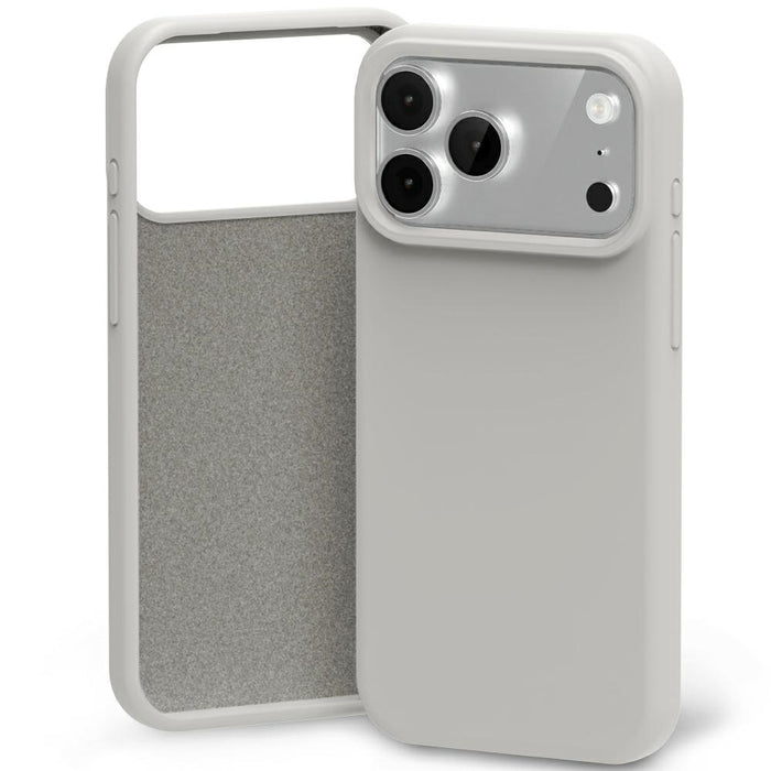 Силиконов калъф Mercury за iPhone 17 Pro Max, каменен