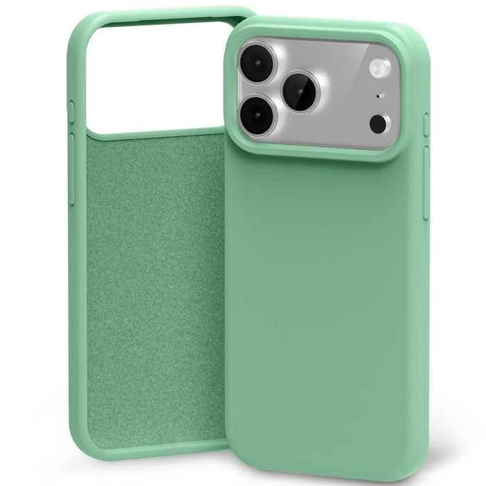 Силиконов калъф Mercury за iPhone 17 Pro Max, зелен