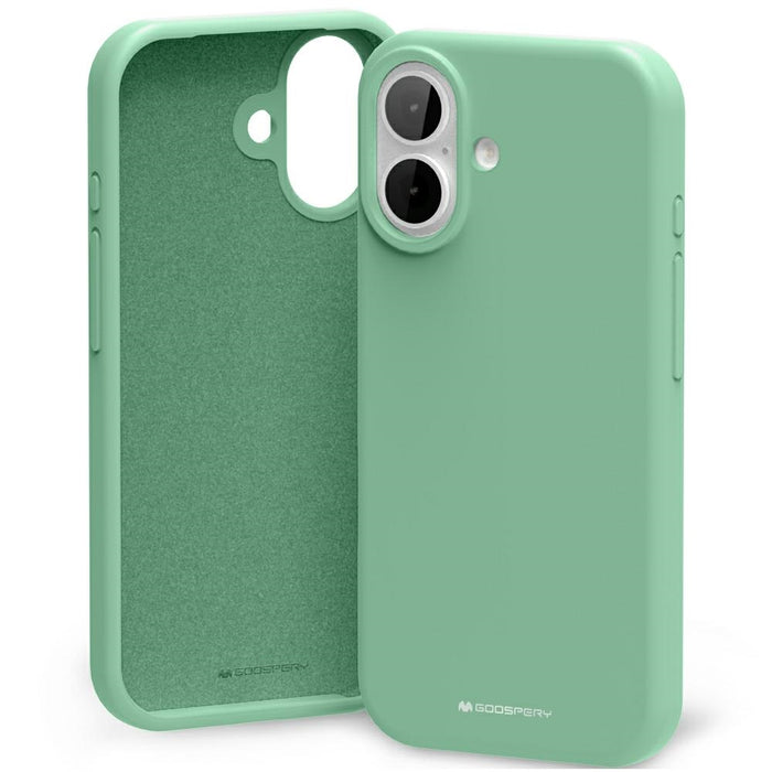 Силиконов калъф Mercury за iPhone 17, зелен