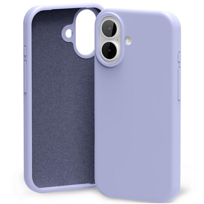 Силиконов калъф Mercury за iPhone 17, лавандово сив
