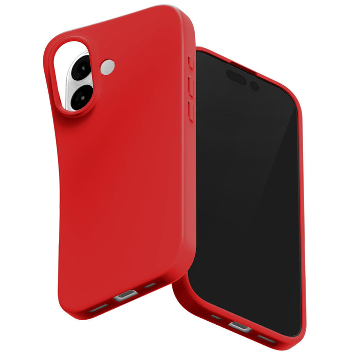 Силиконов калъф Mercury Soft за iPhone 17, червен