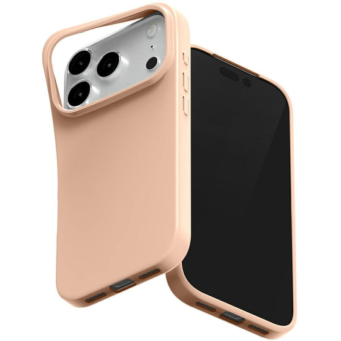 Силиконов калъф Mercury Soft за iPhone 17 Pro, розово-пясъчен