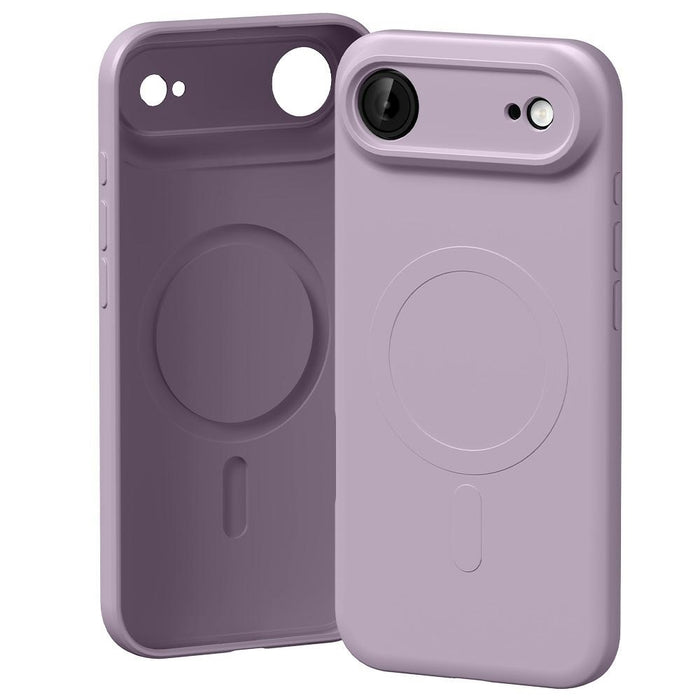 Силиконов калъф Mercury Semi-Silicone MagSafe за iPhone Air, лилаво-сив