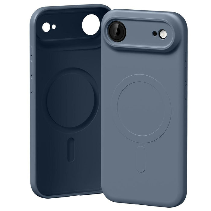 Силиконов калъф Mercury Semi-Silicone MagSafe за iPhone Air, син