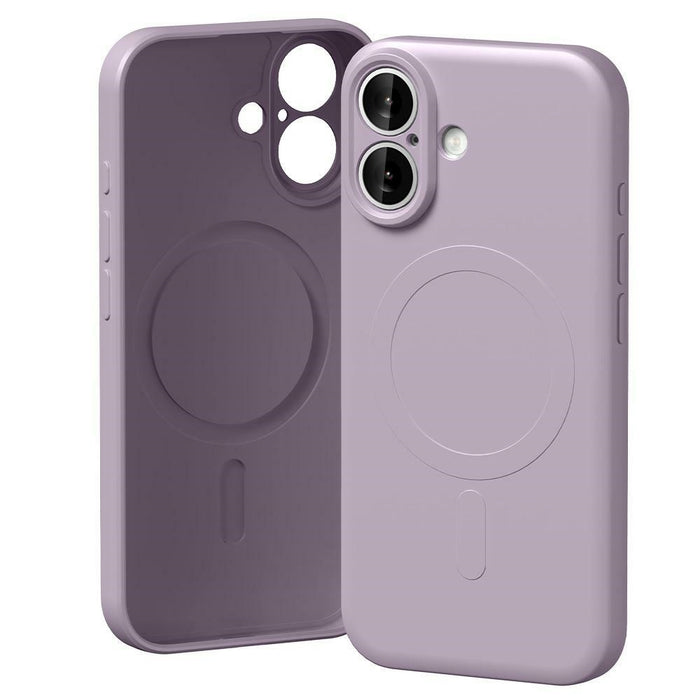 Силиконов калъф Mercury Semi-Silicone MagSafe за iPhone 17, лилав