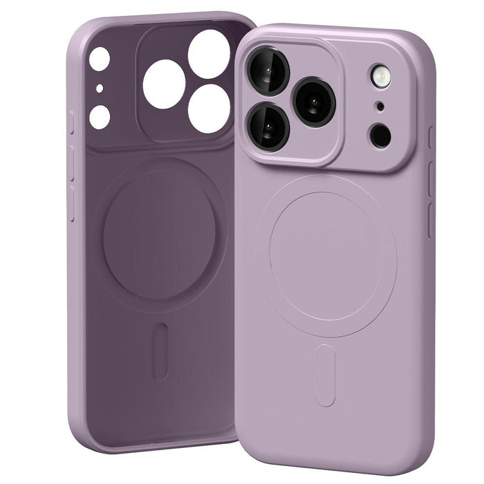Силиконов калъф Mercury Semi-Silicone MagSafe за iPhone 17 Pro, лавандово сив