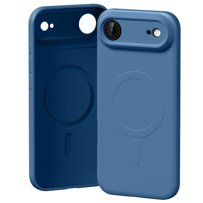 Силиконов калъф Mercury Semi-Silicone MagSafe за iPhone Air, син