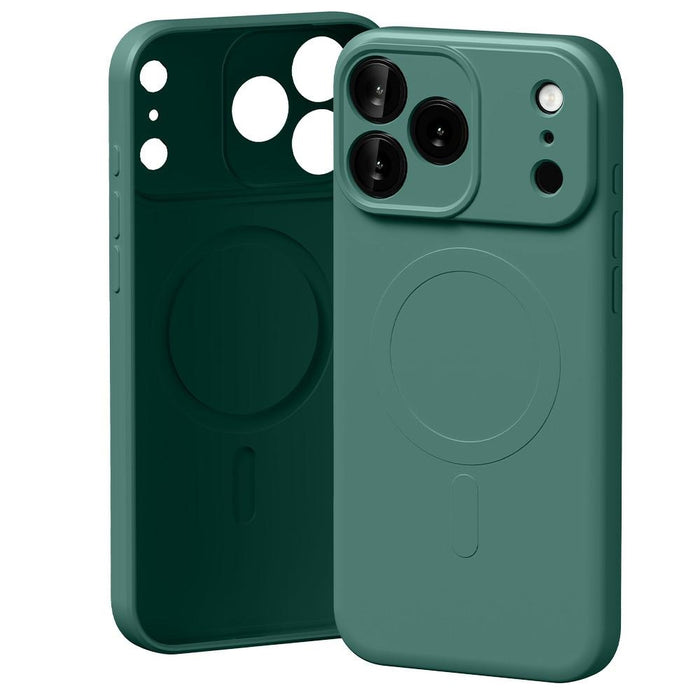 Силиконов калъф Mercury Semi-Silicone MagSafe за iPhone 17 Pro Max, зелен