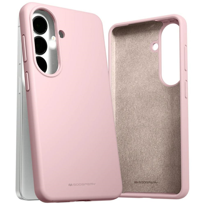 Силиконов калъф Mercury за Galaxy S26, розово-пясъчен