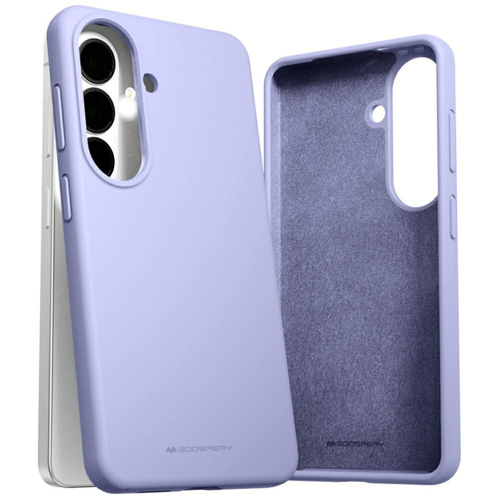 Силиконов калъф Mercury за Samsung Galaxy S26, лавандово-сив