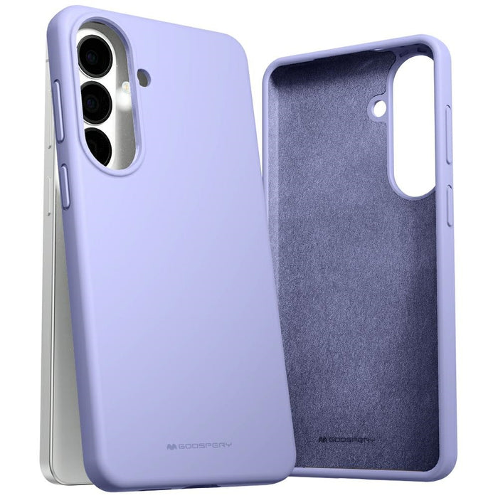 Силиконов калъф Mercury за Samsung Galaxy S26+, лилаво-сив