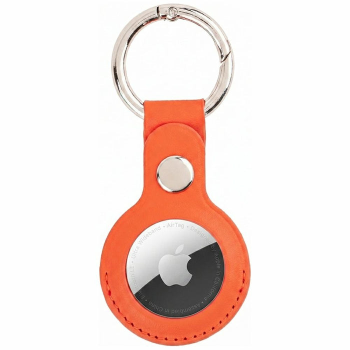 Кожен калъф Mercury Leather за AirTag, оранжев