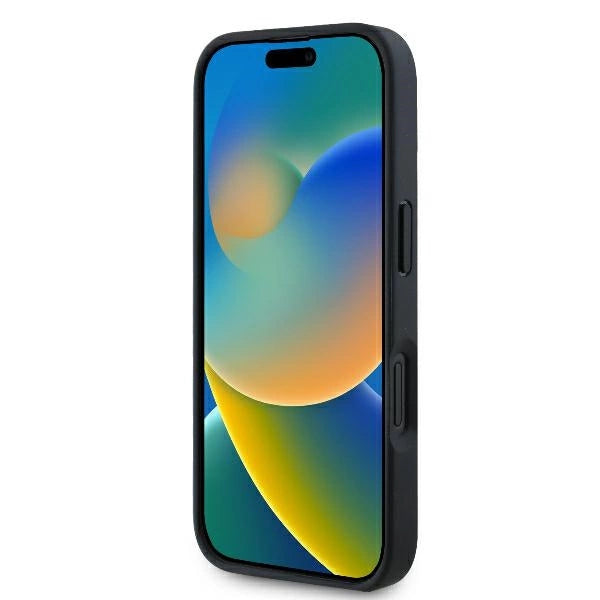Кожен градски калъф Mercedes за iPhone 16 Plus - черен