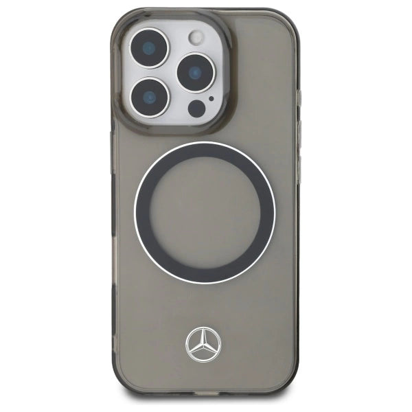 Калъф Mercedes Silver Ring MagSafe за iPhone 16 Pro - черен