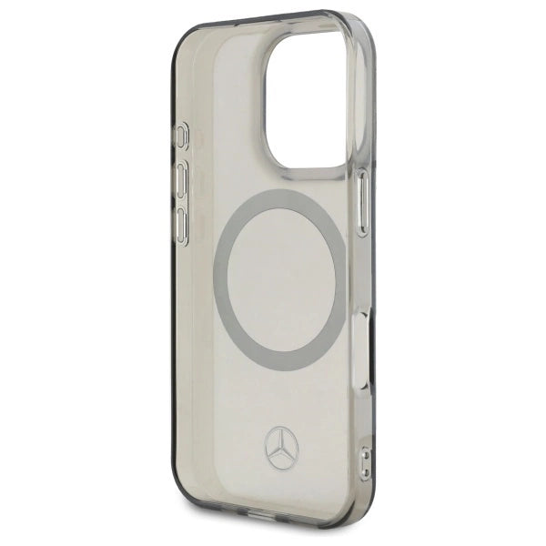 Калъф Mercedes Silver Ring MagSafe за iPhone 16 Pro - черен