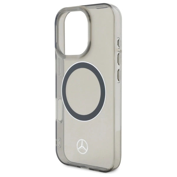 Калъф Mercedes Silver Ring MagSafe за iPhone 16 Pro - черен