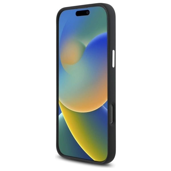 Калъф Mercedes Silicone Tonal Logo Wood Pattern MagSafe iPhone 16 Pro Max - черен