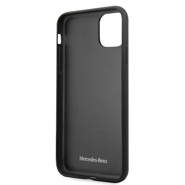 Калъф Mercedes Pattern Line за iPhone 11 Pro Max - черен