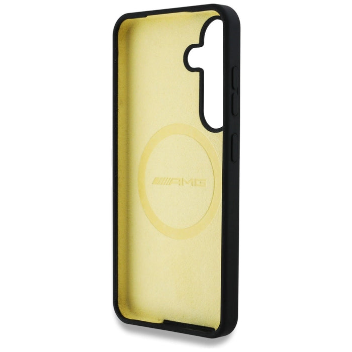 Калъф AMG Oversize Rhombs MagSafe за Samsung Galaxy S25 - черен