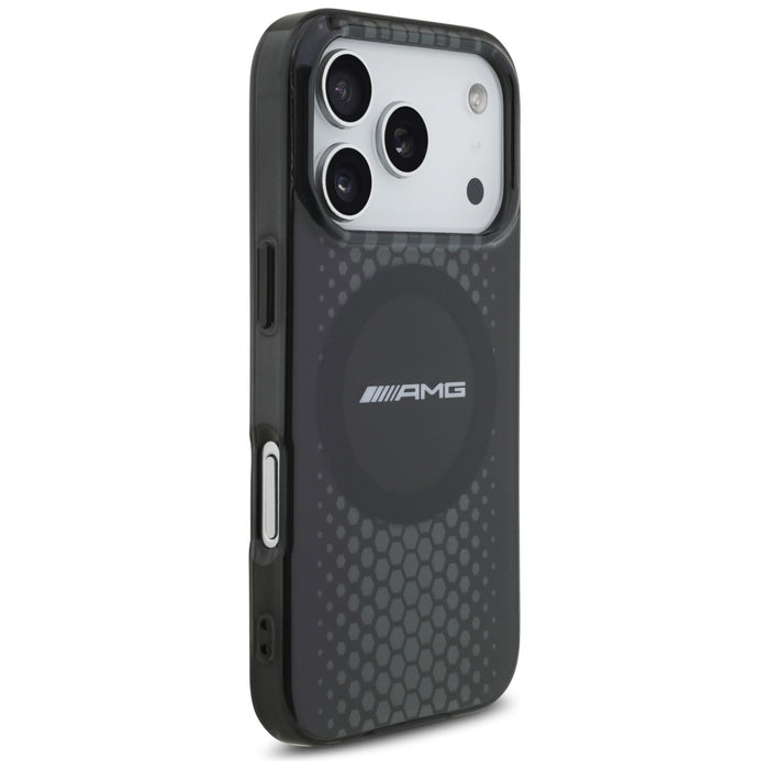 Калъф AMG Double Layer Transparent Graphics MagSafe за iPhone 17 Pro - черен