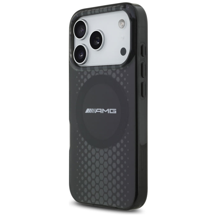 Калъф AMG Double Layer Transparent Graphics MagSafe за iPhone 17 Pro - черен