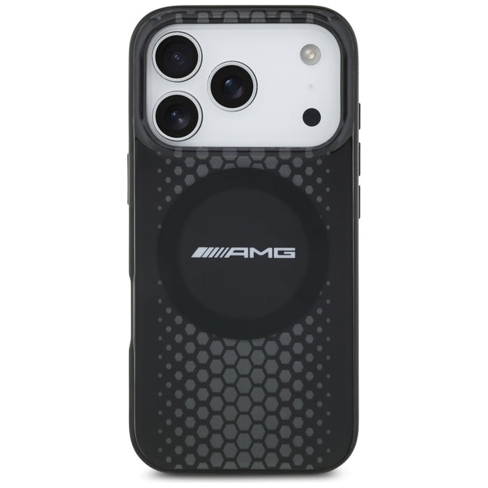 Калъф AMG Double Layer Transparent Graphics MagSafe за iPhone 17 Pro - черен