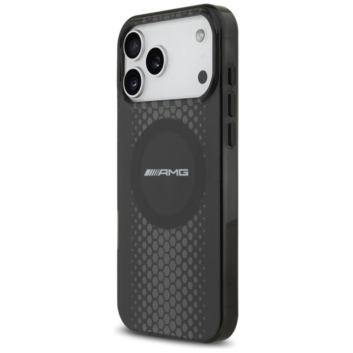 Калъф AMG Double Layer Transparent Graphics MagSafe за iPhone 17 Pro Max - черен