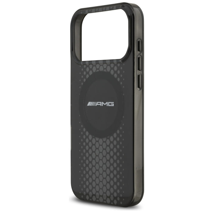 Калъф AMG Double Layer Transparent Graphics MagSafe за iPhone 17 Pro Max - черен