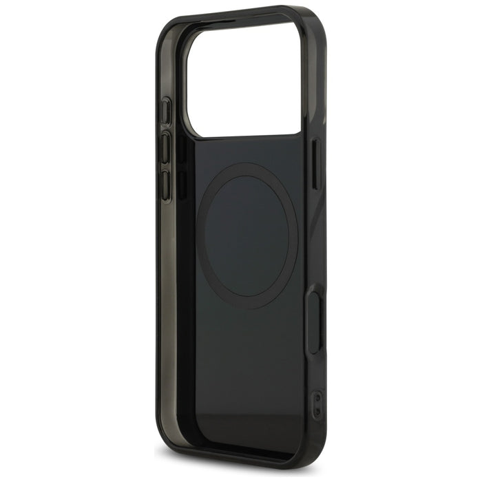 Калъф AMG Double Layer Transparent Graphics MagSafe за iPhone 17 Pro Max - черен