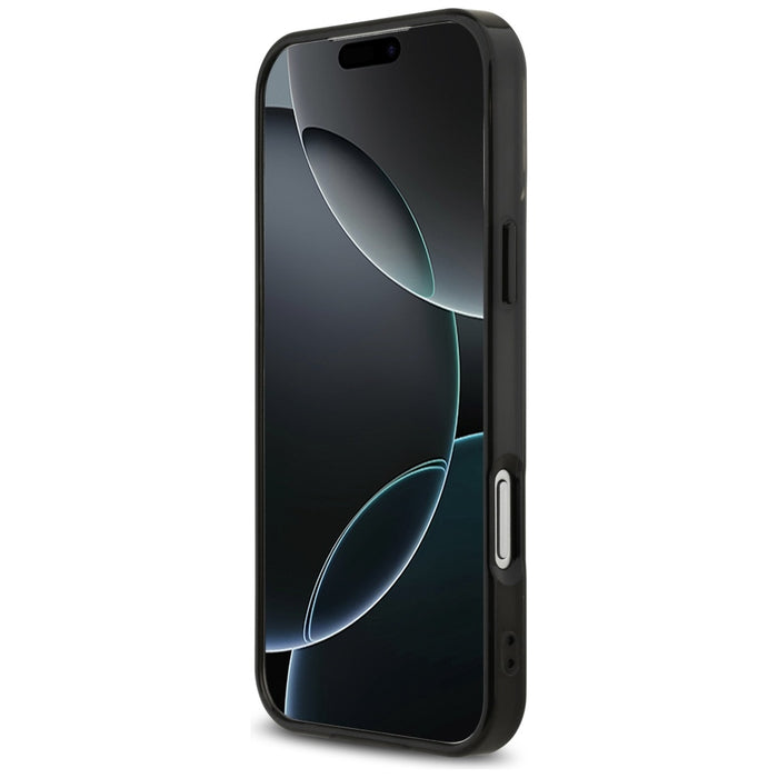 Калъф AMG Double Layer Transparent Graphics MagSafe за iPhone 17 Pro Max - черен