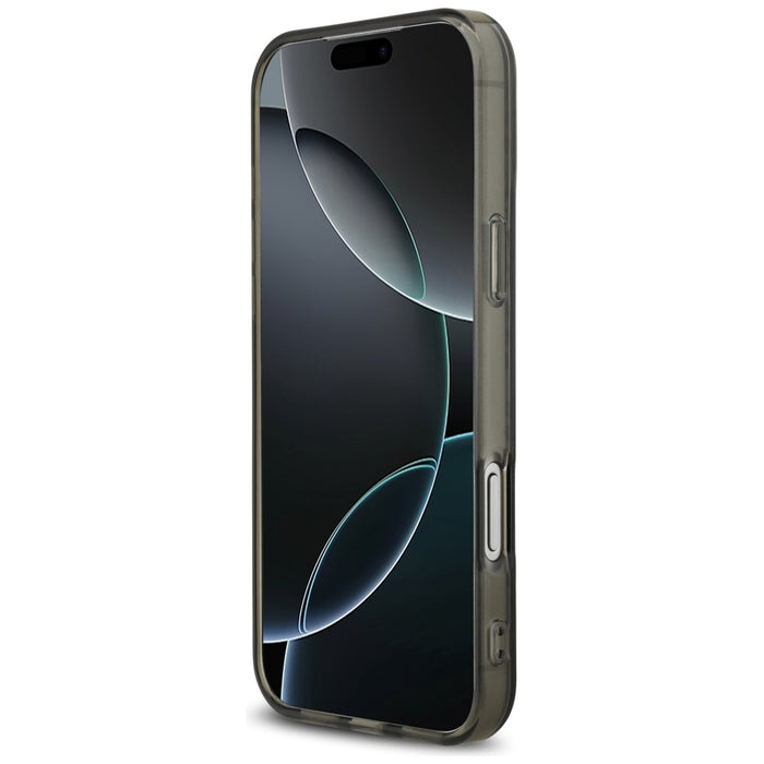 AMG двуслоен прозрачен калъф Smocked MagSafe за iPhone 17 Pro Max - черен