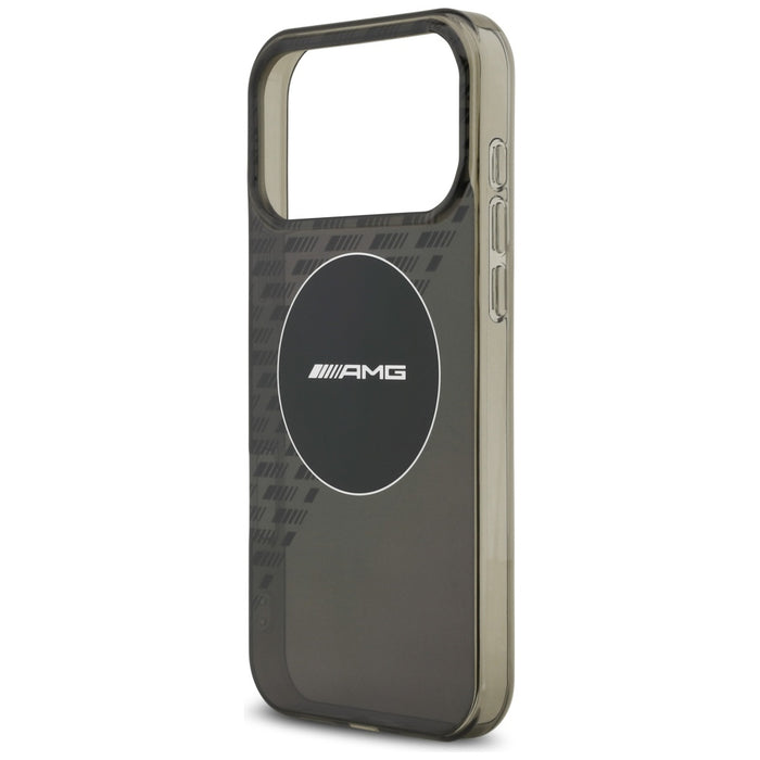 AMG двуслоен прозрачен калъф Smocked MagSafe за iPhone 17 Pro Max - черен